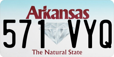 AR license plate 571VYQ