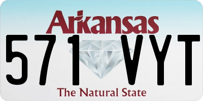 AR license plate 571VYT