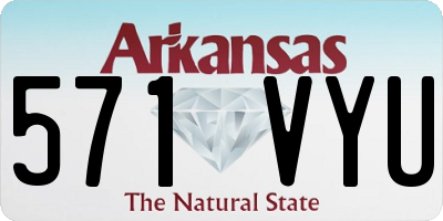 AR license plate 571VYU