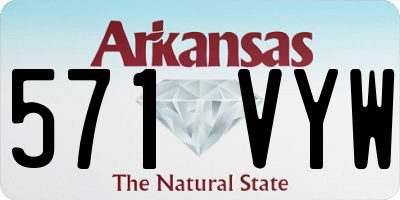 AR license plate 571VYW
