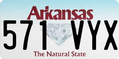 AR license plate 571VYX