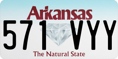 AR license plate 571VYY