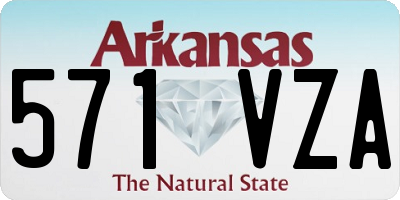 AR license plate 571VZA