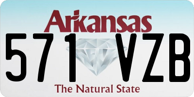 AR license plate 571VZB