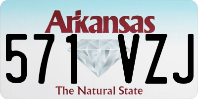 AR license plate 571VZJ