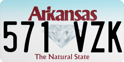 AR license plate 571VZK