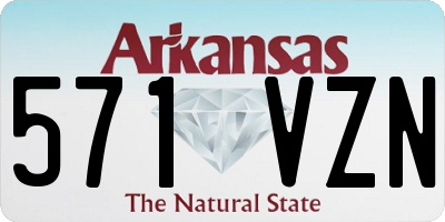 AR license plate 571VZN