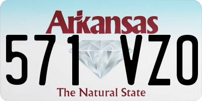 AR license plate 571VZO