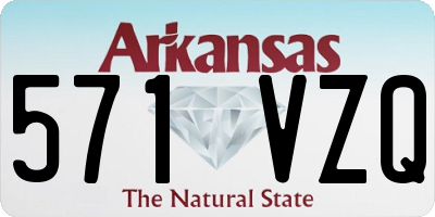 AR license plate 571VZQ