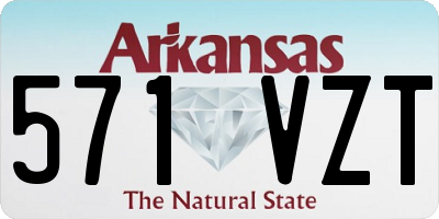 AR license plate 571VZT