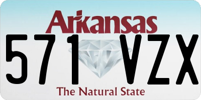 AR license plate 571VZX