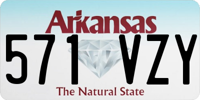 AR license plate 571VZY