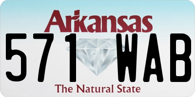 AR license plate 571WAB