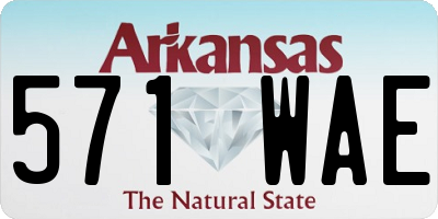 AR license plate 571WAE