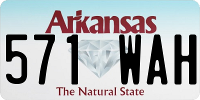 AR license plate 571WAH