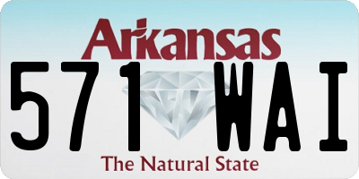 AR license plate 571WAI