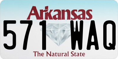 AR license plate 571WAQ