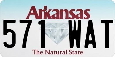 AR license plate 571WAT