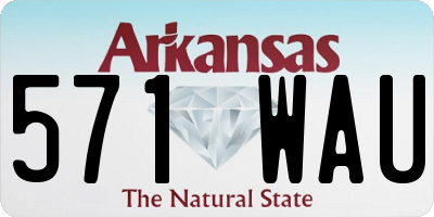 AR license plate 571WAU