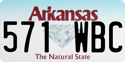 AR license plate 571WBC