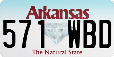 AR license plate 571WBD