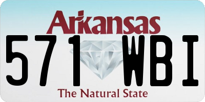 AR license plate 571WBI