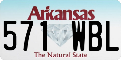 AR license plate 571WBL