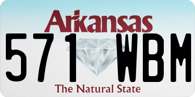 AR license plate 571WBM