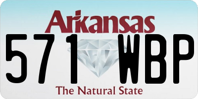 AR license plate 571WBP