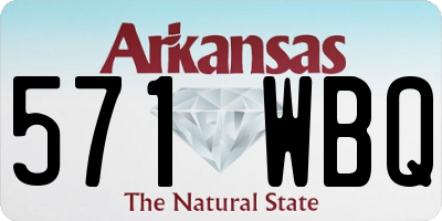 AR license plate 571WBQ