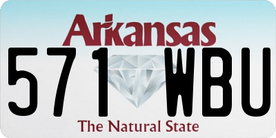 AR license plate 571WBU