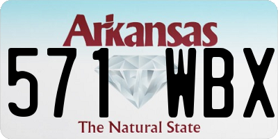 AR license plate 571WBX