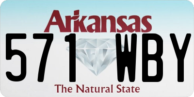 AR license plate 571WBY