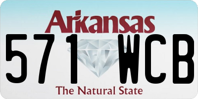 AR license plate 571WCB