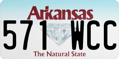 AR license plate 571WCC
