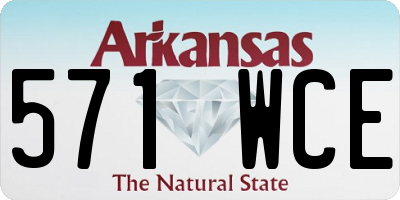 AR license plate 571WCE