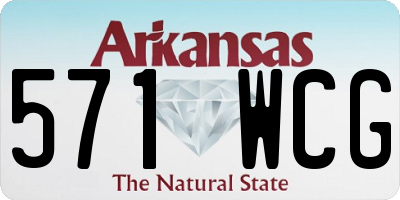 AR license plate 571WCG