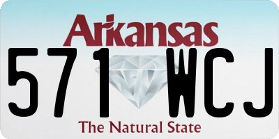 AR license plate 571WCJ