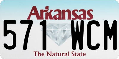 AR license plate 571WCM