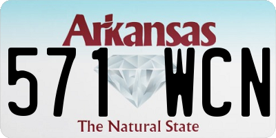 AR license plate 571WCN