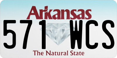 AR license plate 571WCS