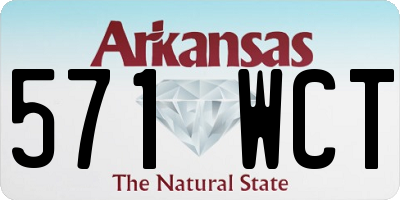 AR license plate 571WCT