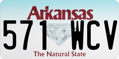 AR license plate 571WCV