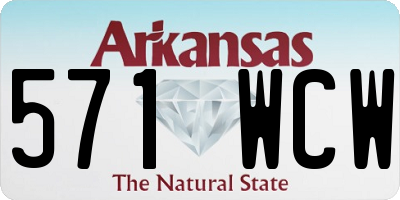 AR license plate 571WCW