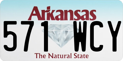 AR license plate 571WCY