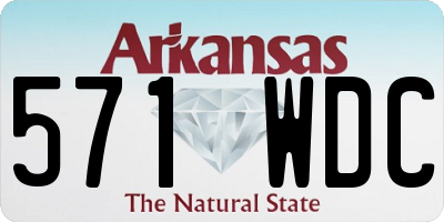 AR license plate 571WDC