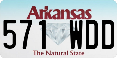 AR license plate 571WDD
