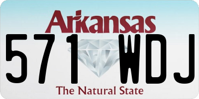 AR license plate 571WDJ