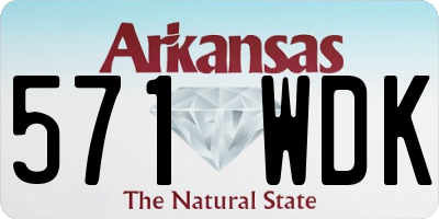 AR license plate 571WDK