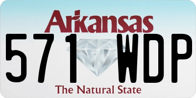 AR license plate 571WDP